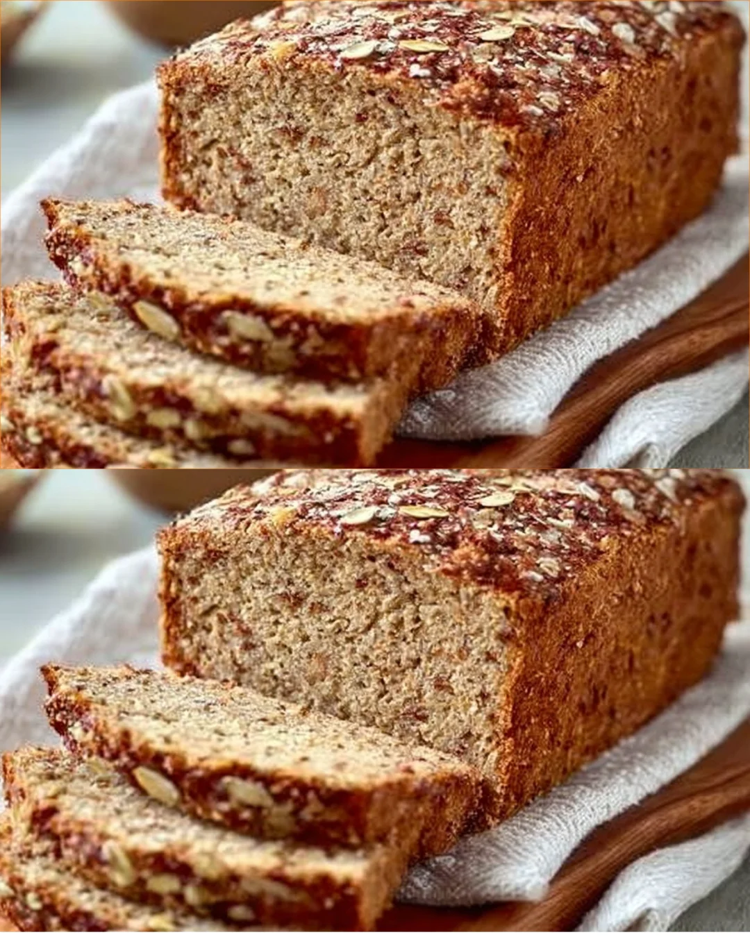 Easy high-protein bread recipe with no yeast, quick and delicious.