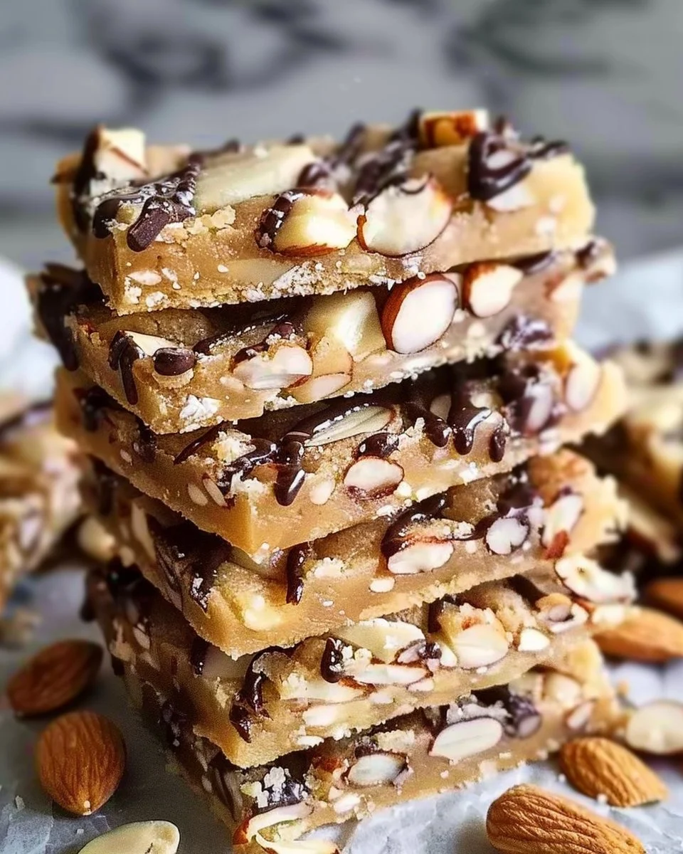 Delicious Scandinavian almond bars made from an easy recipe
