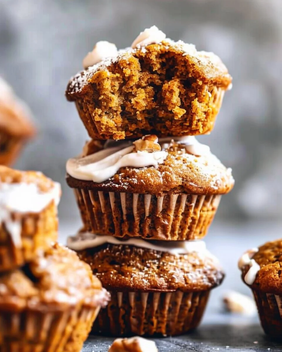 Gluten-free paleo pumpkin protein muffins on a wooden table