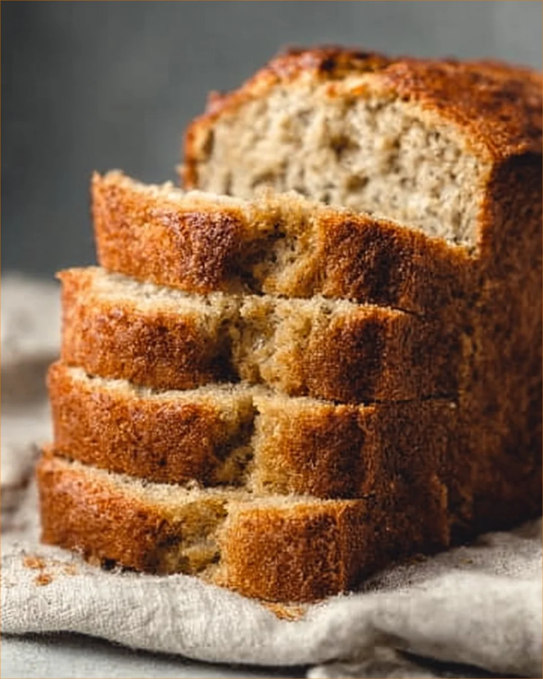 Healthy breakfast bread made without flour, a nutritious morning option