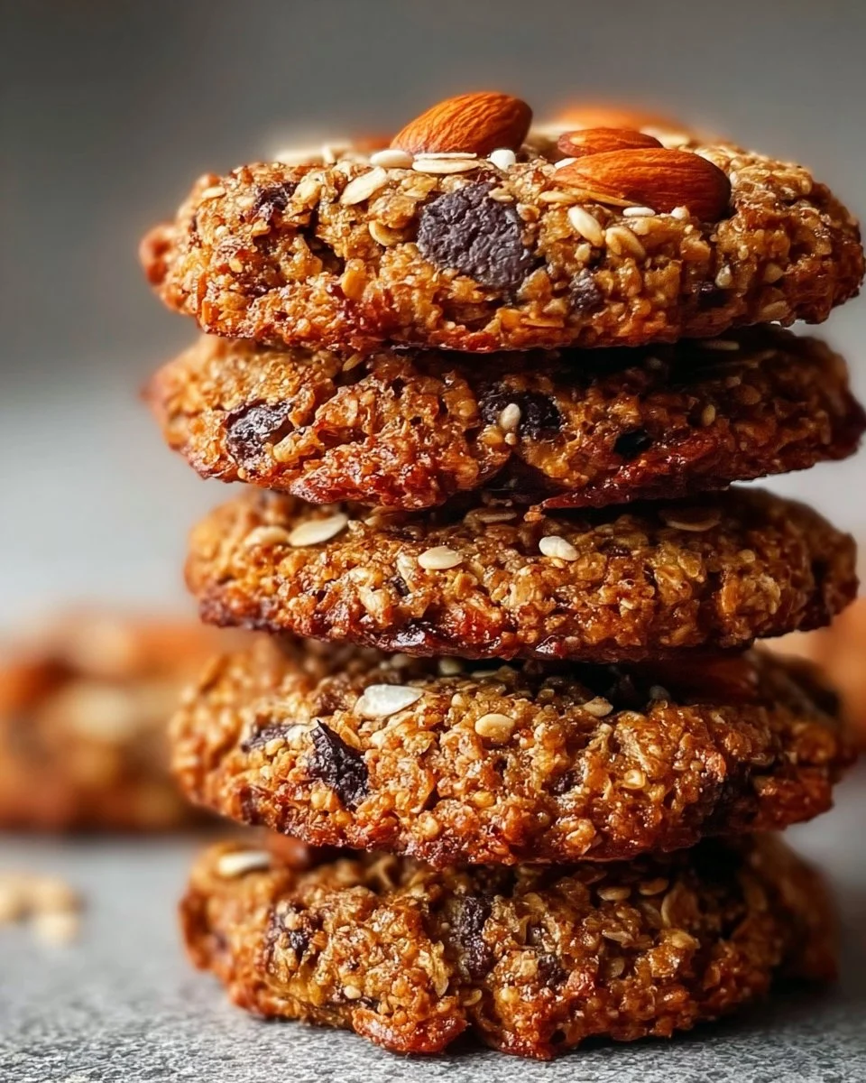 Healthy, sugar-free, and flourless energy cookies made with nutritious ingredients