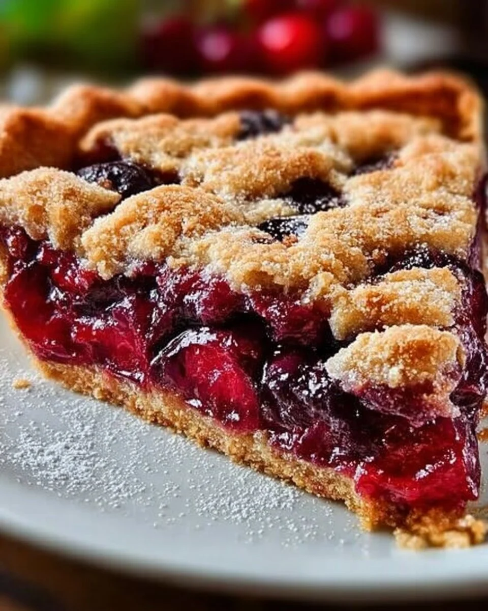Slice of low carb plum cake on a plate with fresh plums