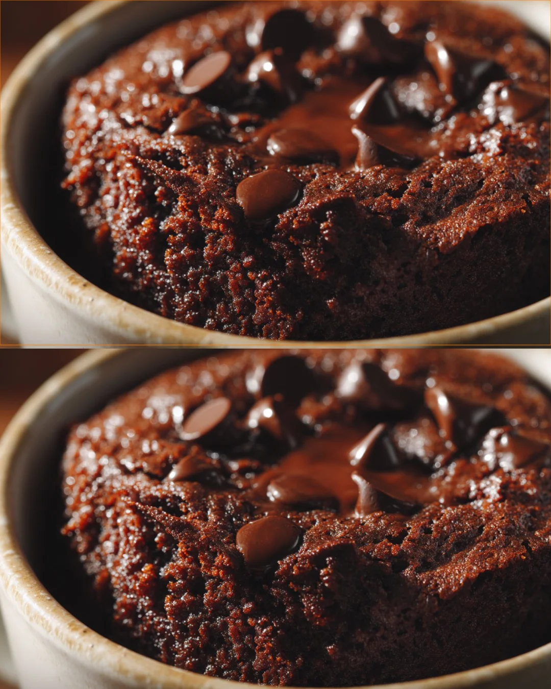 Delicious chocolate Mug Brownie served in a ceramic mug.