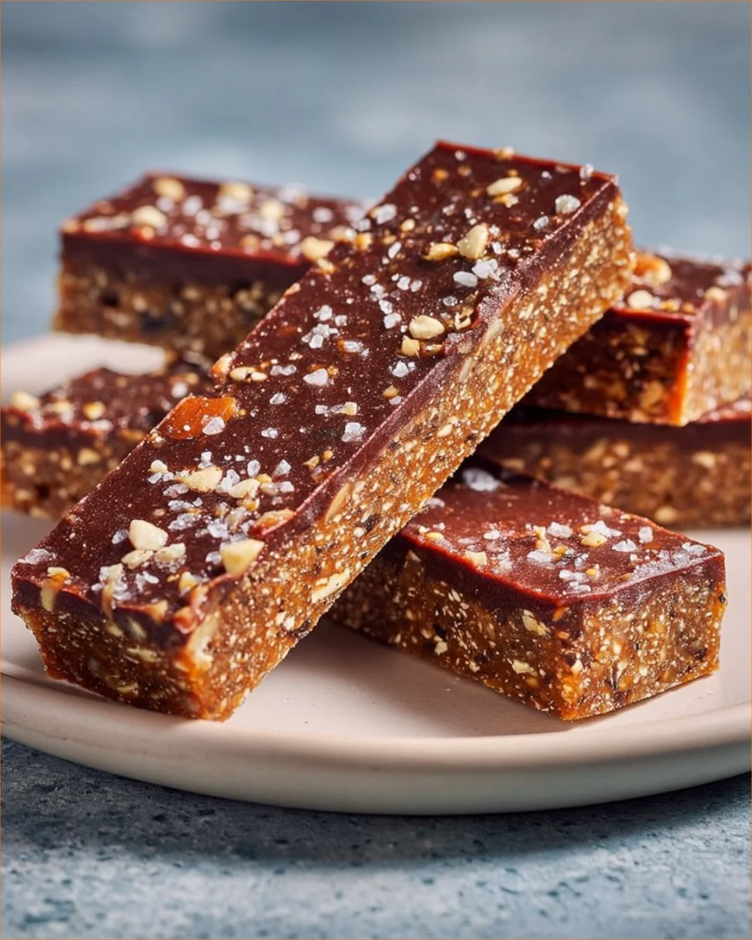 No Bake Chocolate Date Energy Bars - healthy, homemade snack recipe for energy