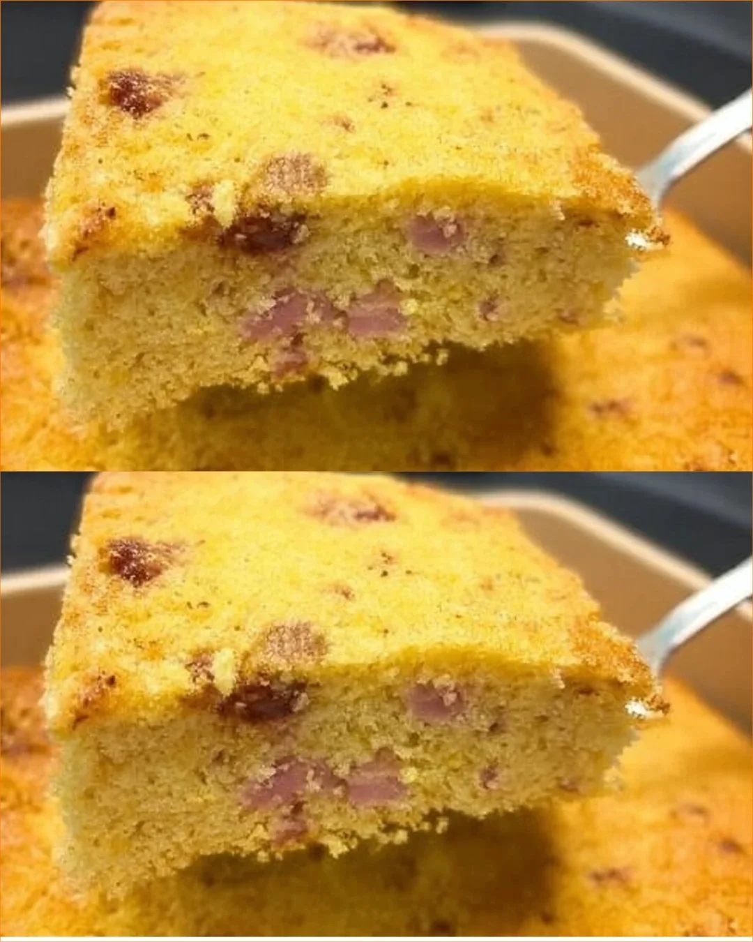 Delicious homemade potato cake served on a plate with fresh herbs.
