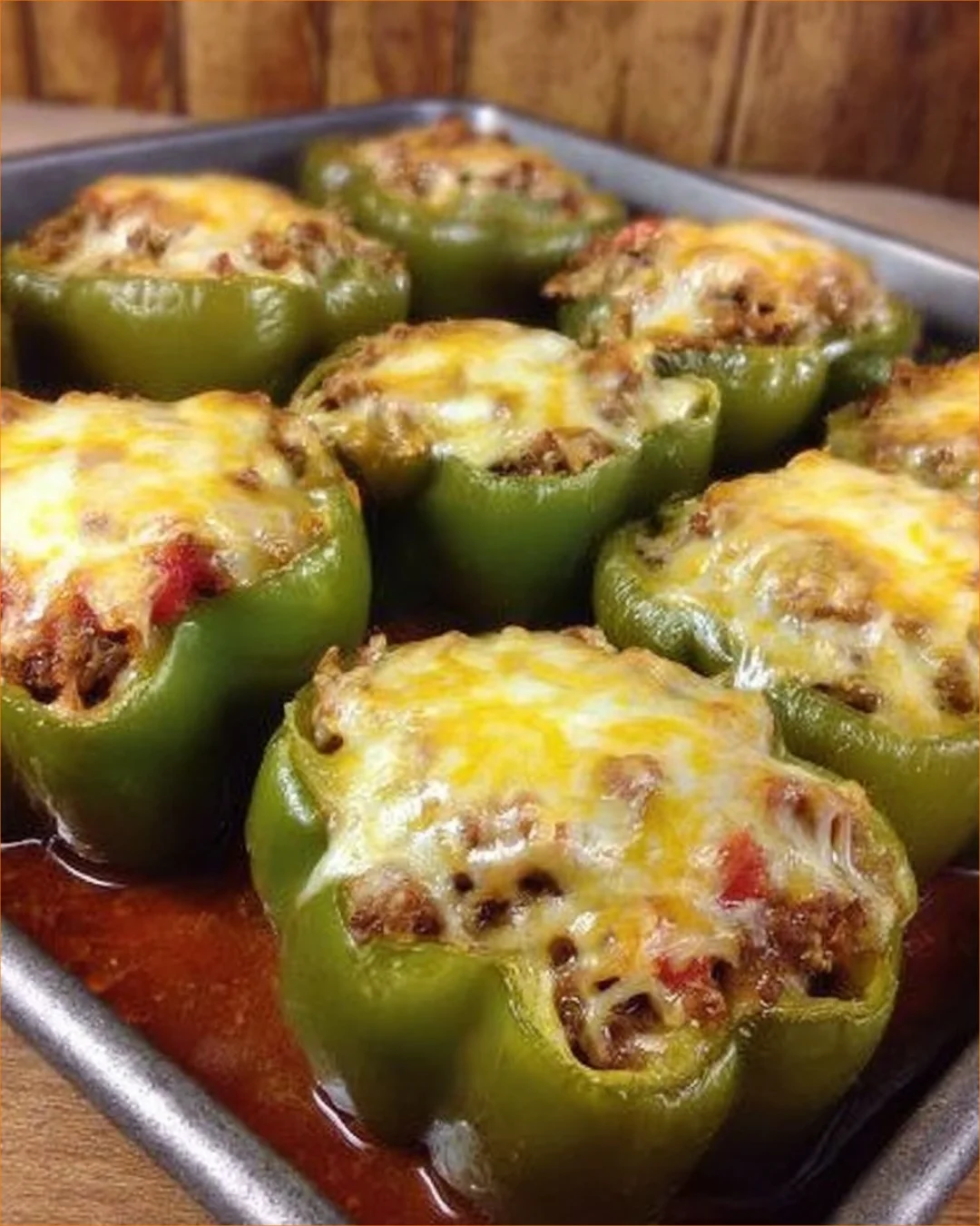 Delicious stuffed bell peppers filled with savory ingredients for a healthy meal