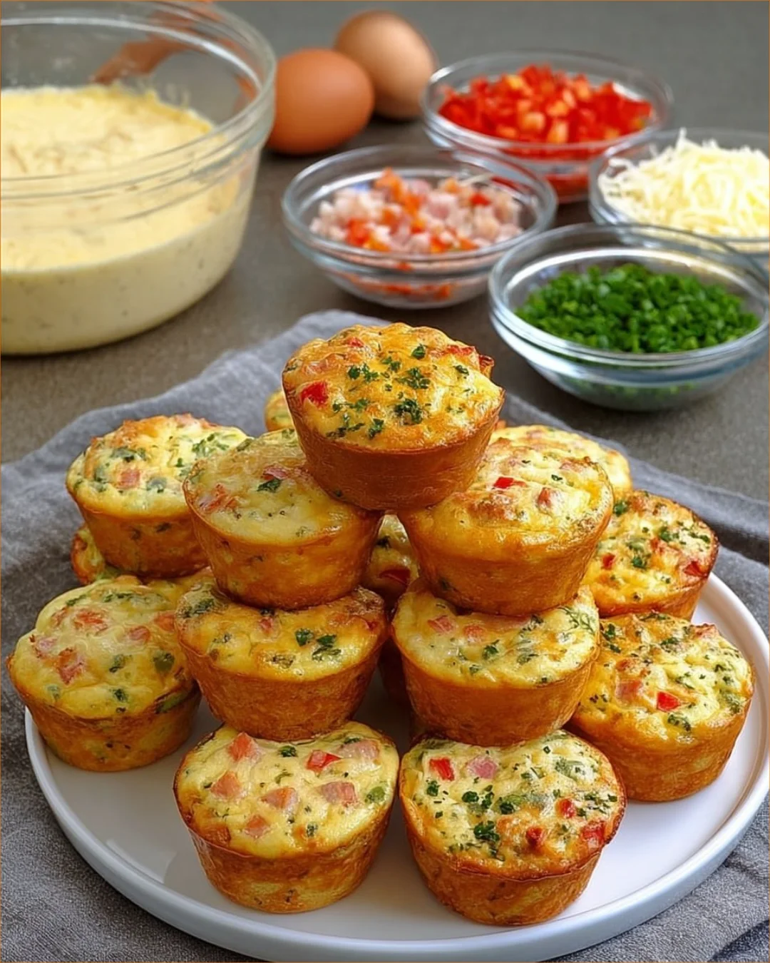 Delicious vegetable omelet muffins perfect for kids' healthy snacks