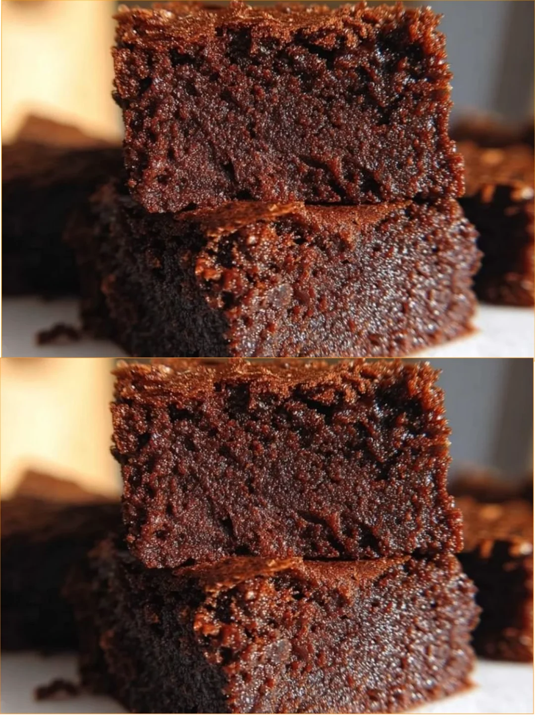 Delicious 3 ingredient brownies made with banana