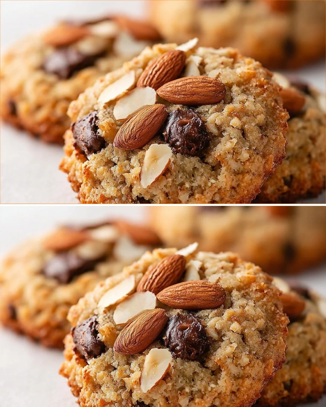 Delicious Almond Joy Cookies featuring chocolate, coconut, and almonds for breakfast.