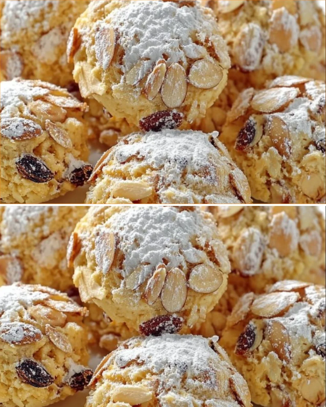 Delicious Almond Chocolate Chip Cookies on a plate