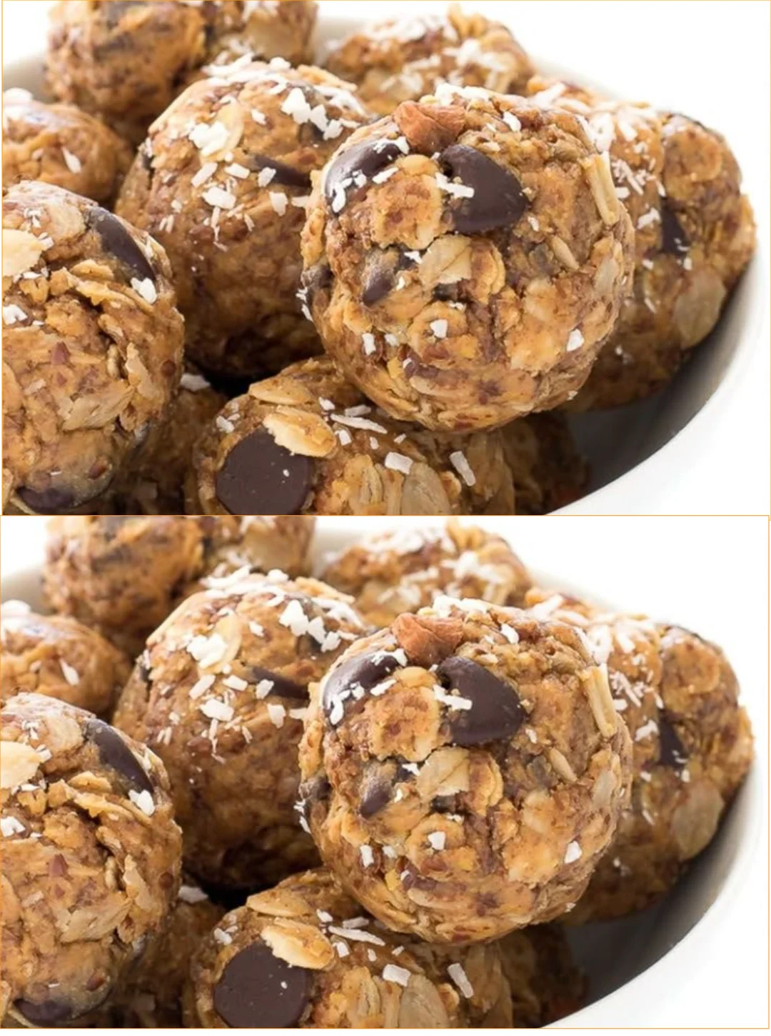 Almond Joy Energy Bites made with chocolate and coconut for a healthy snack