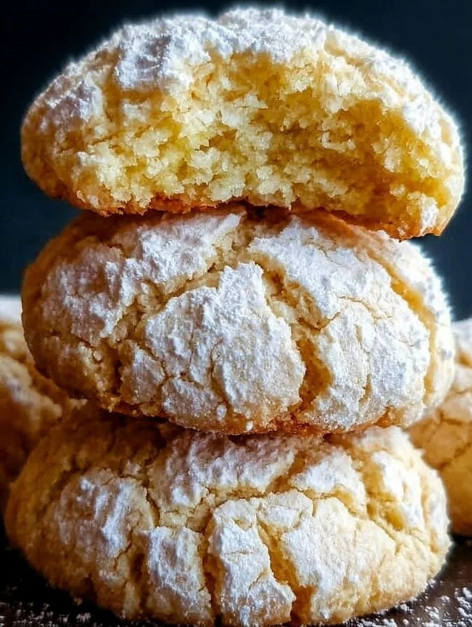 Homemade Amaretti Cookies on a decorative plate