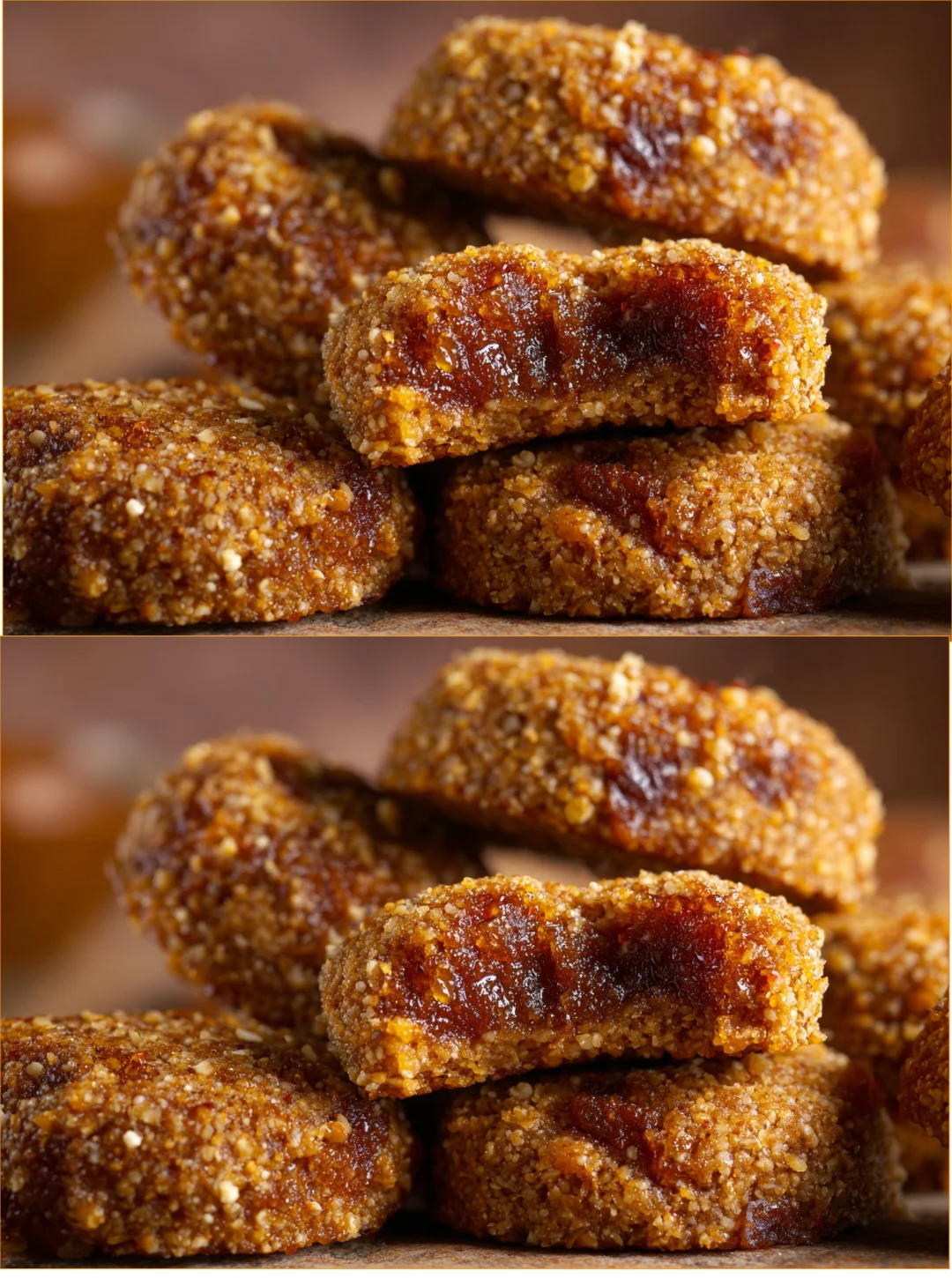 Chewy date cookies baked with natural ingredients for a healthy dessert option.