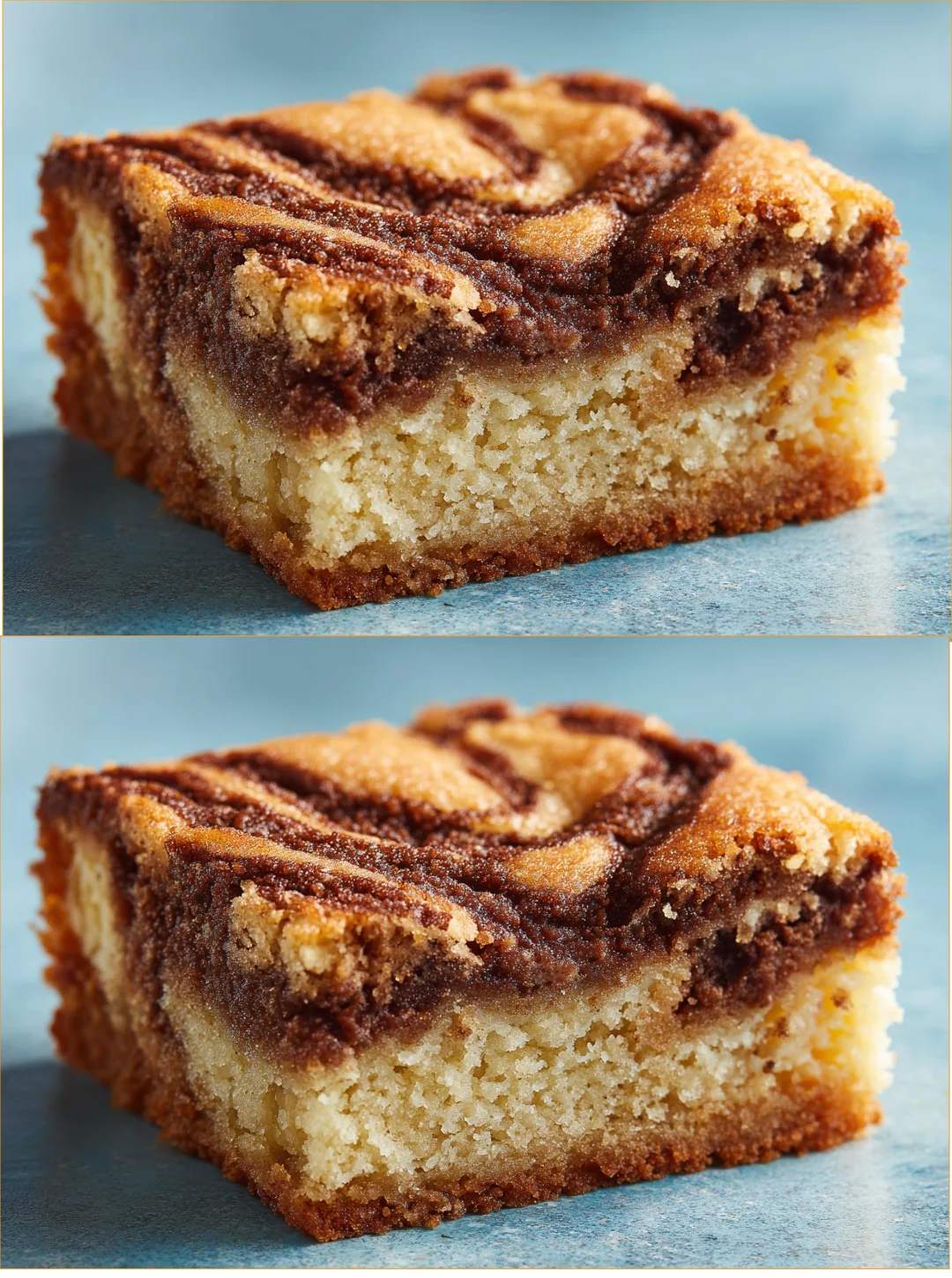 Cinnamon Swirled Almond Cake topped with almonds and a cinnamon swirl