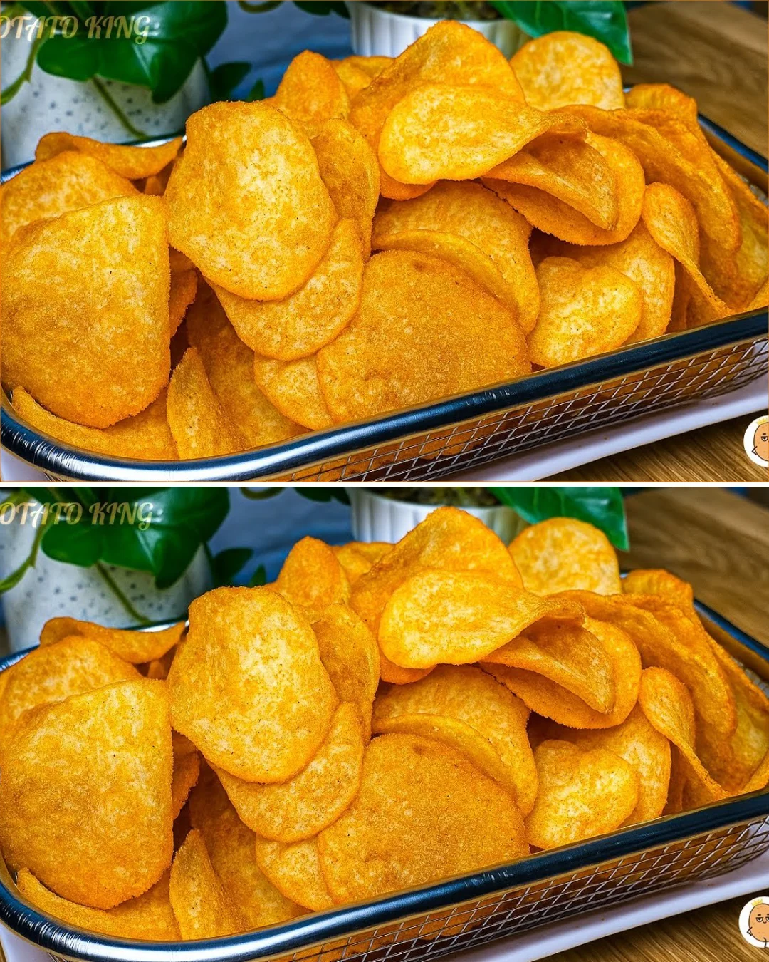 A bowl of crispy potato chips ready for snacking