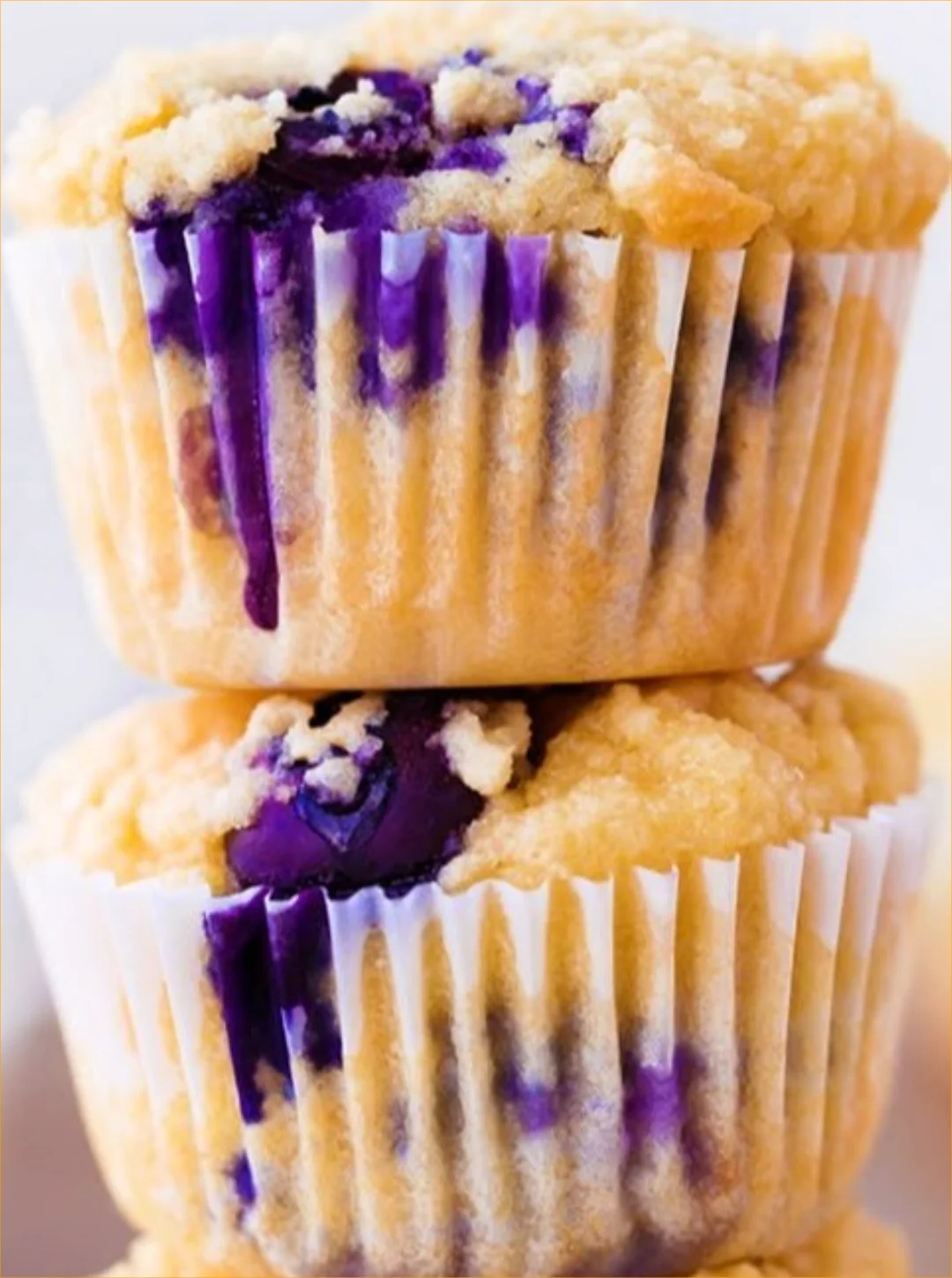 Easy 7 ingredient keto blueberry muffins fresh out of the oven