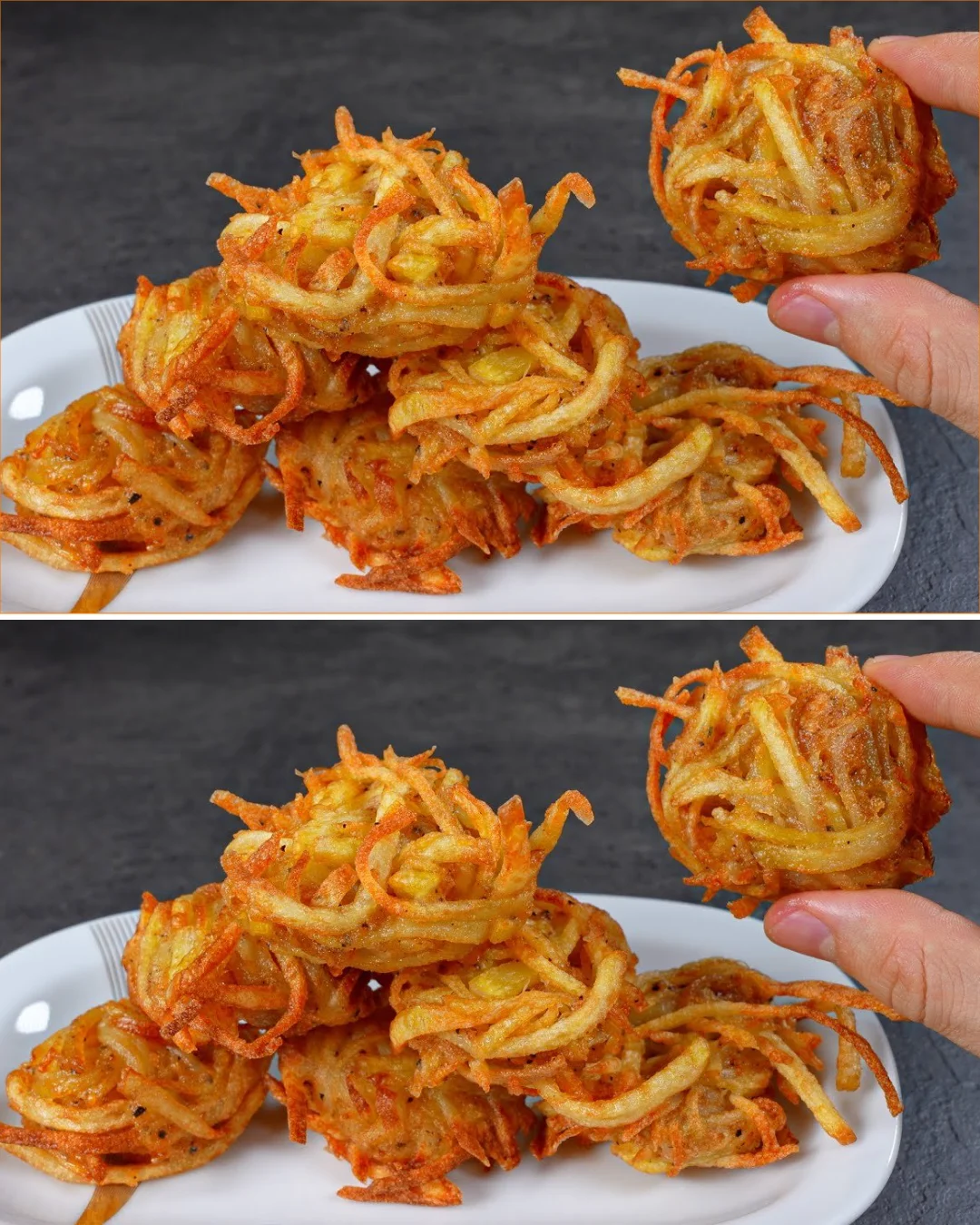 Easy and crispy potato recipe for a golden, crunchy side dish