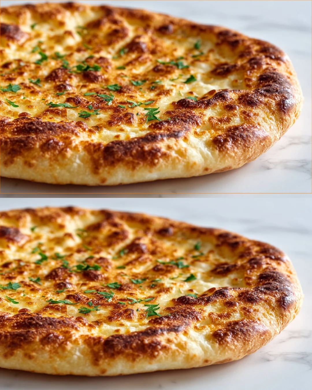 Homemade yogurt pizza dough on a wooden board ready for toppings