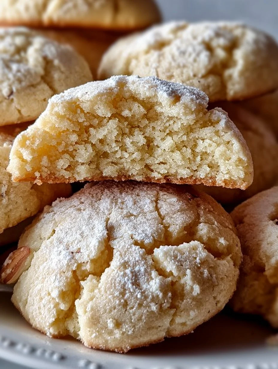 Easy Italian almond cookies on a plate, perfect for baking enthusiasts