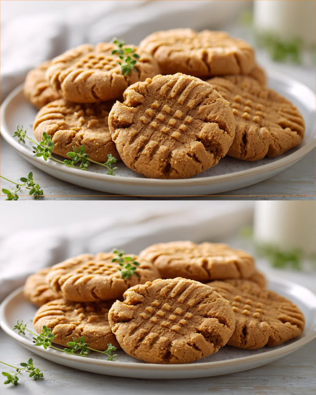 Delicious homemade easy peanut butter cookies fresh from the oven