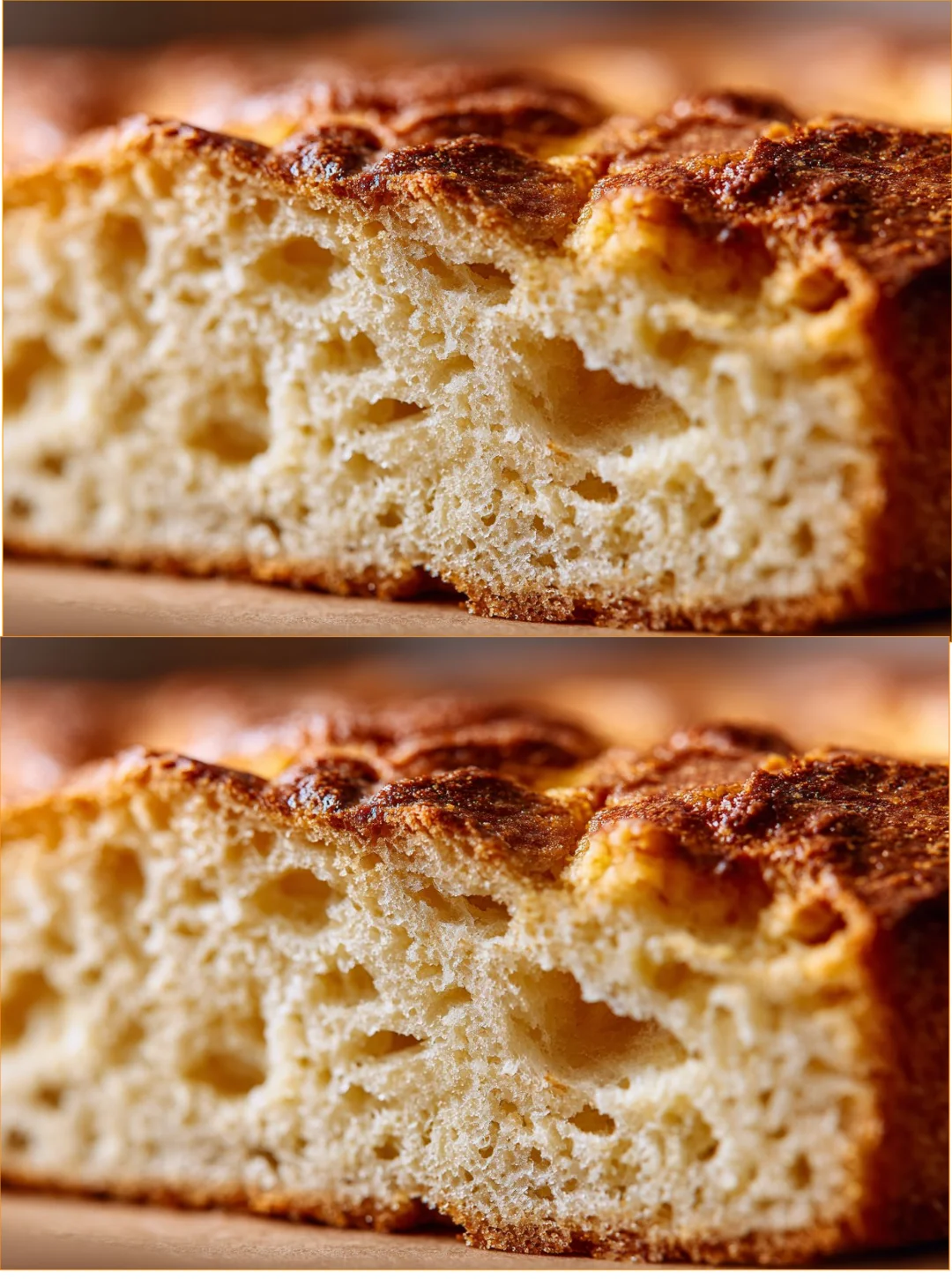 Homemade flourless almond bread on a wooden cutting board.