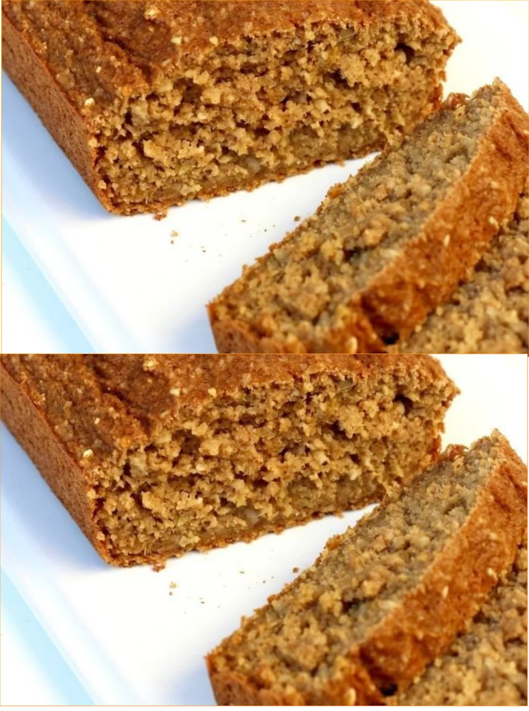 Delicious flourless apple bread served on a wooden table.