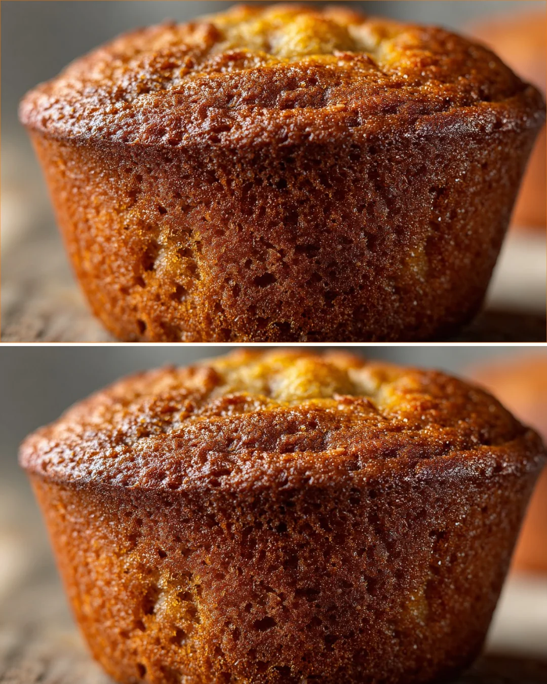 Flourless banana almond muffins topped with sliced almonds and banana pieces