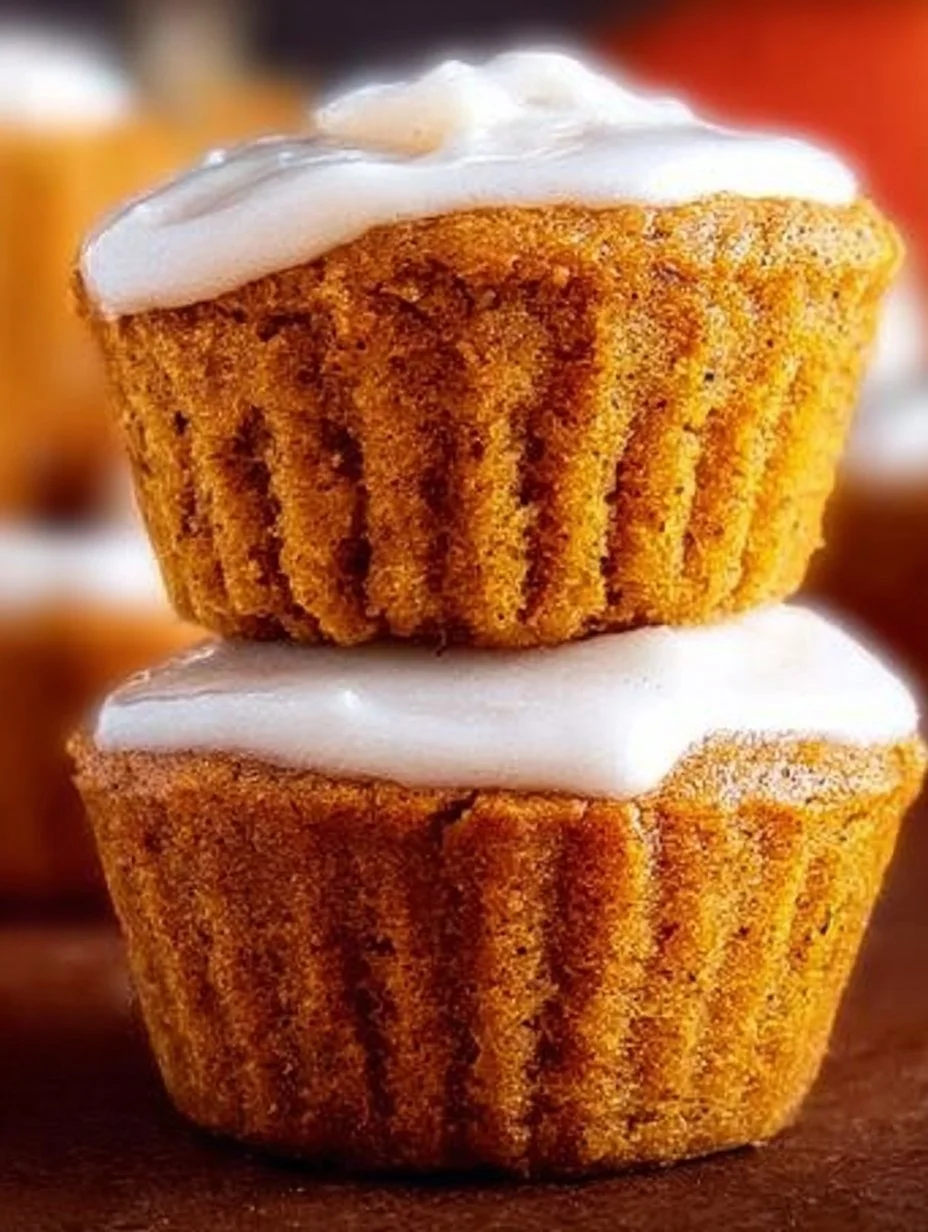 Delicious flourless pumpkin muffins baked and ready to be served