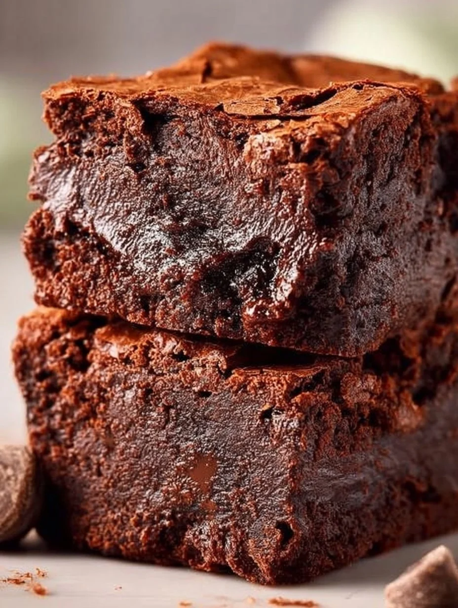 Delicious plate of healthier brownies topped with nuts and dark chocolate