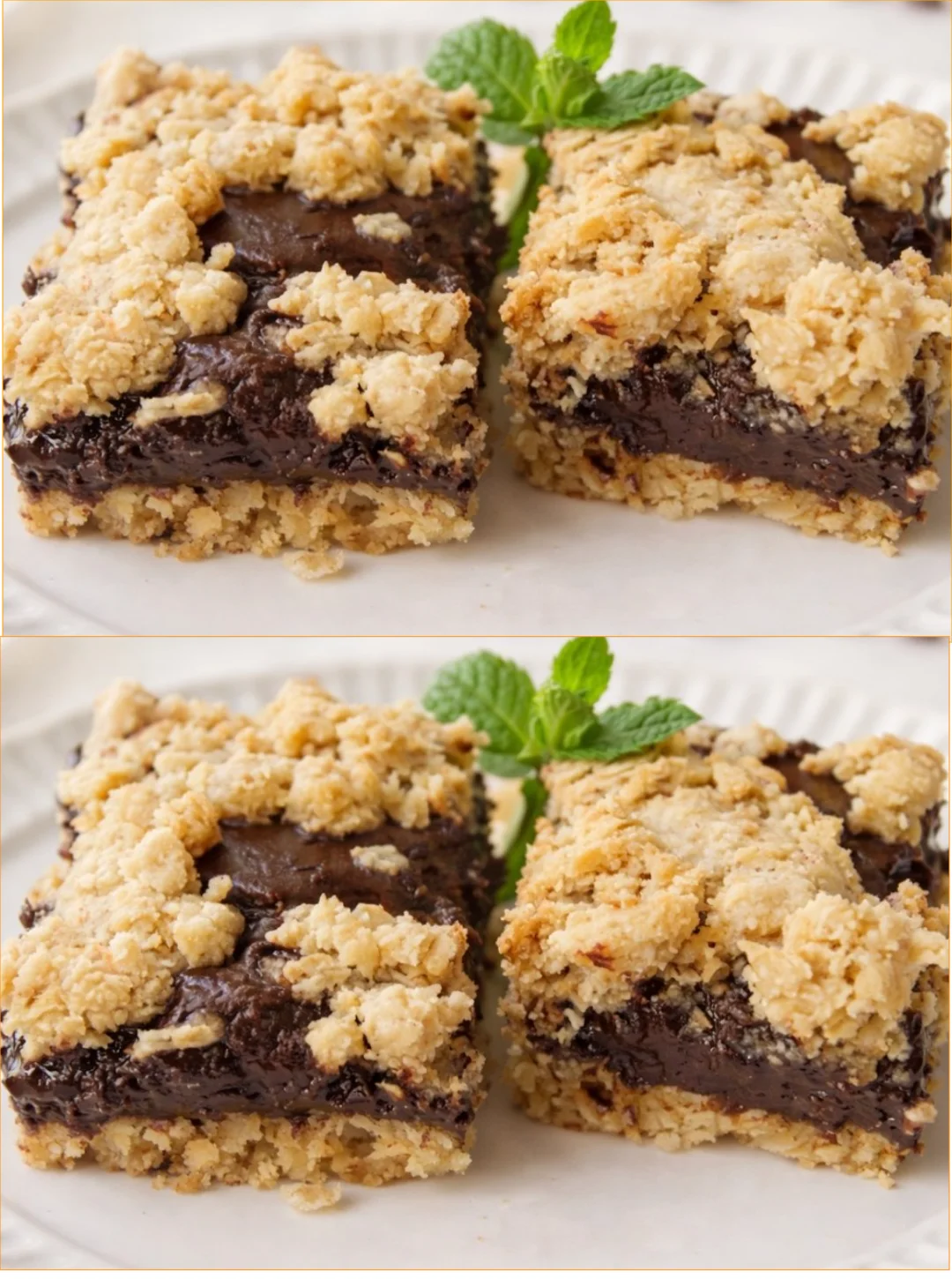 Healthy oatmeal fudge bars with rich chocolate flavor and nutritious ingredients.