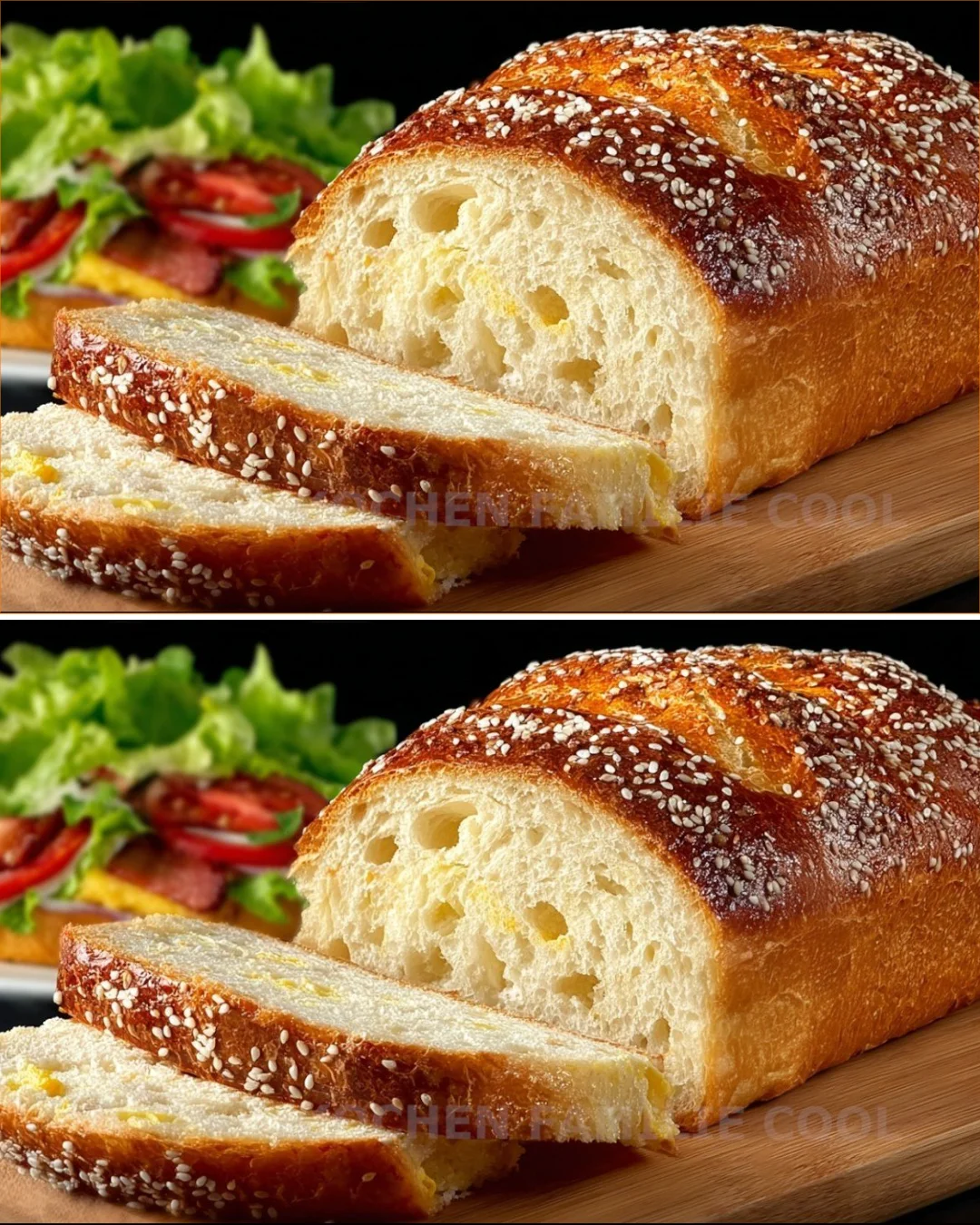High-Protein Greek Yogurt Bread made with Almond Flour for healthy baking.