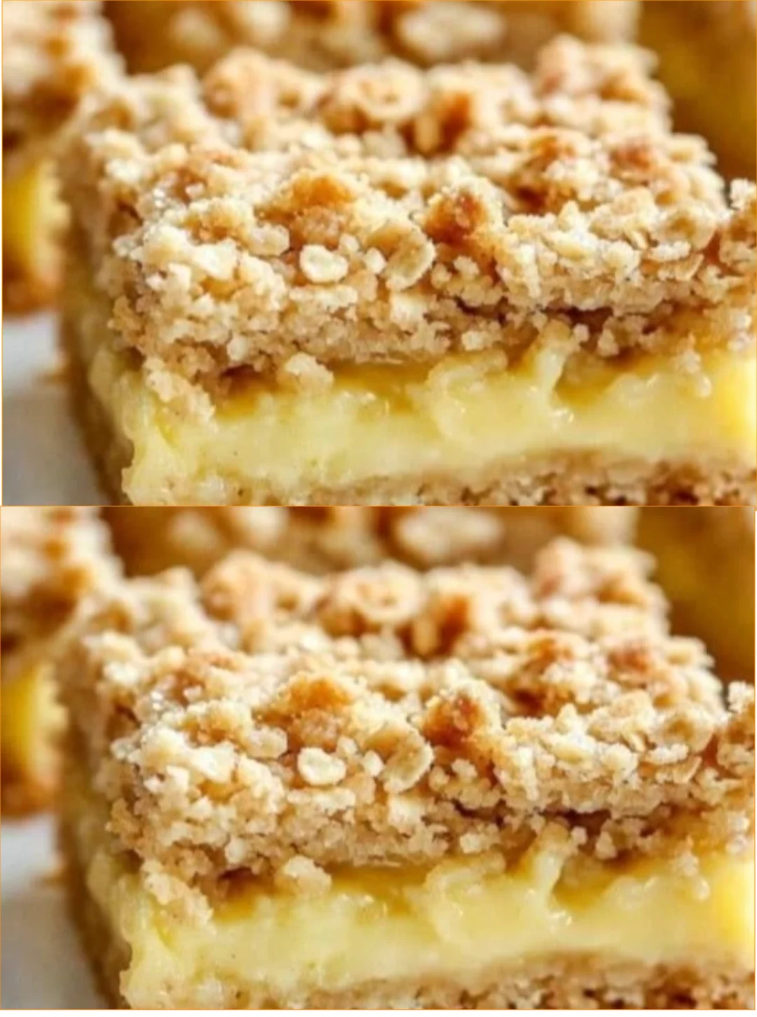 Delicious Lemon Oatmeal Crumble Bars on a plate, topped with fresh lemon zest.