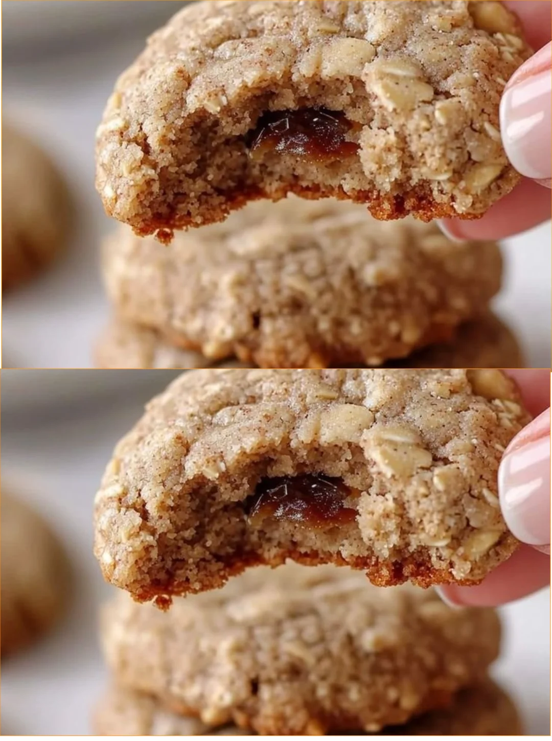 Moist almond flour date cookies on a plate, perfect for gluten-free dessert lovers.