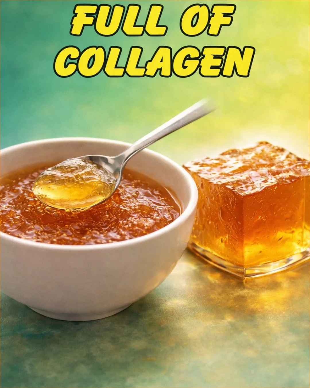 A bowl of natural collagen broth rich in nutrients for skin and joint health.