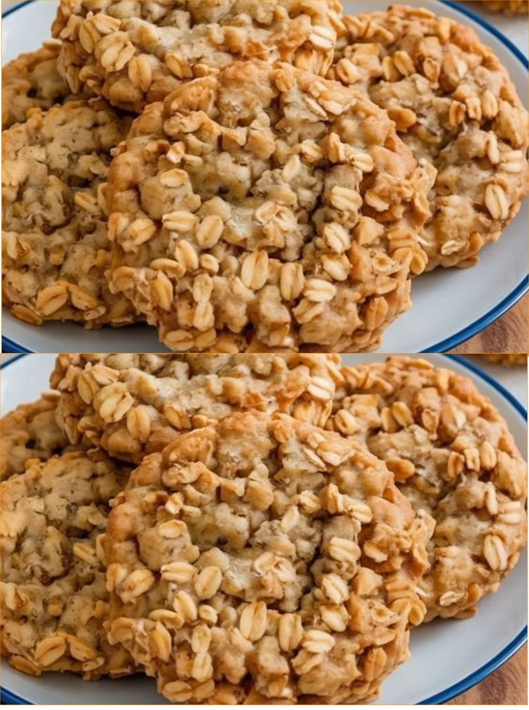 Homemade oatmeal protein cookies with a nutty glaze and chocolate chips.