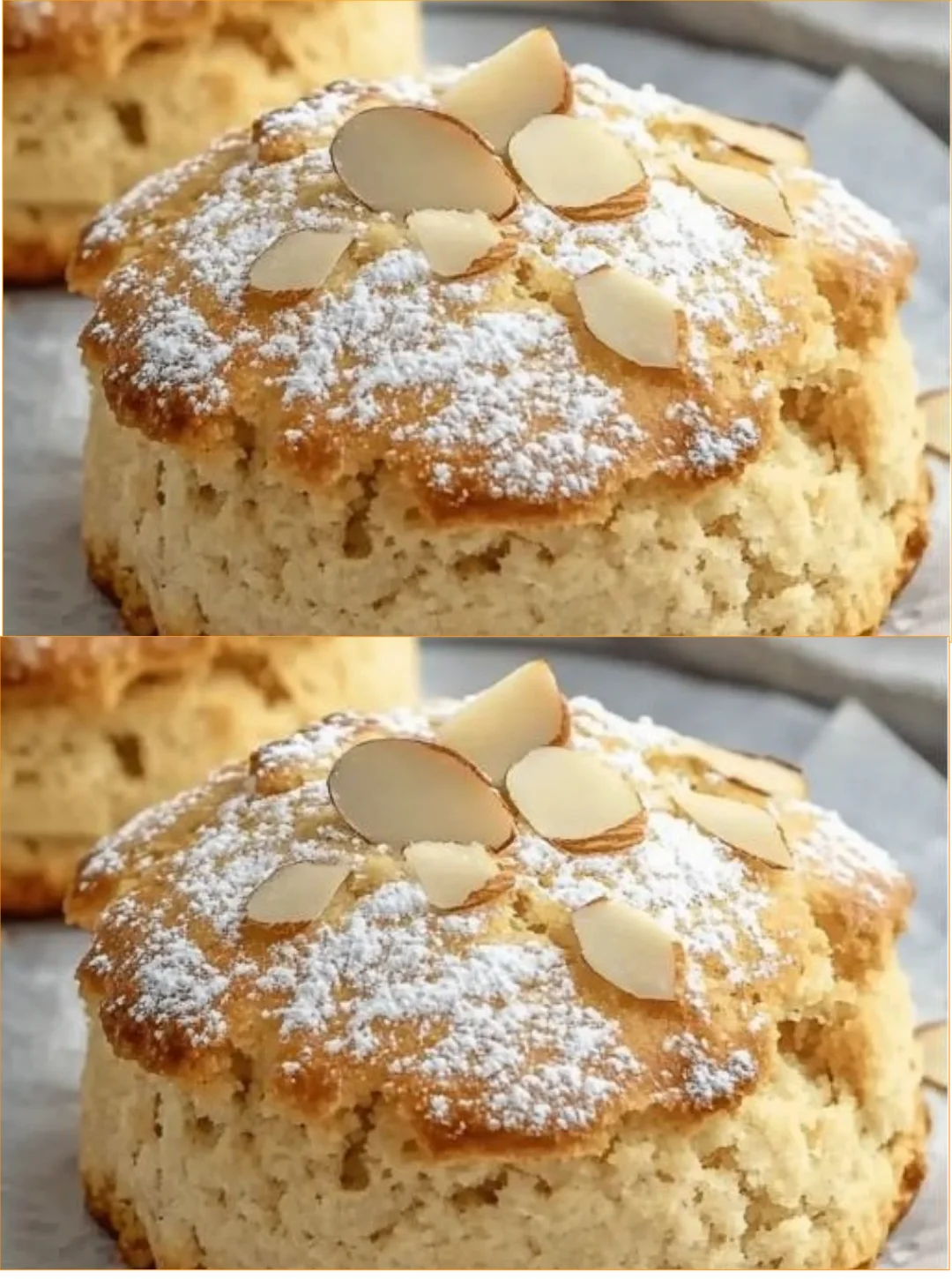 Plate of quick and cozy almond flour scones fresh from the oven