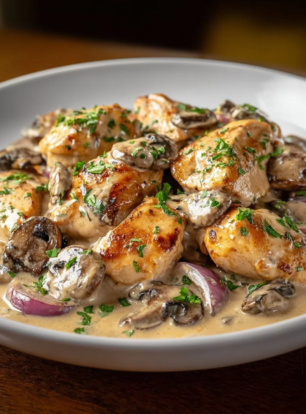 Delicious and easy chicken dish prepared for dinner