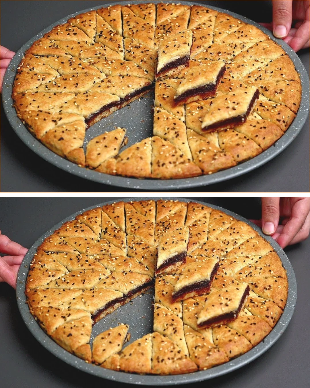 Homemade egg-free date biscuits on a plate, showcasing their chewy texture.
