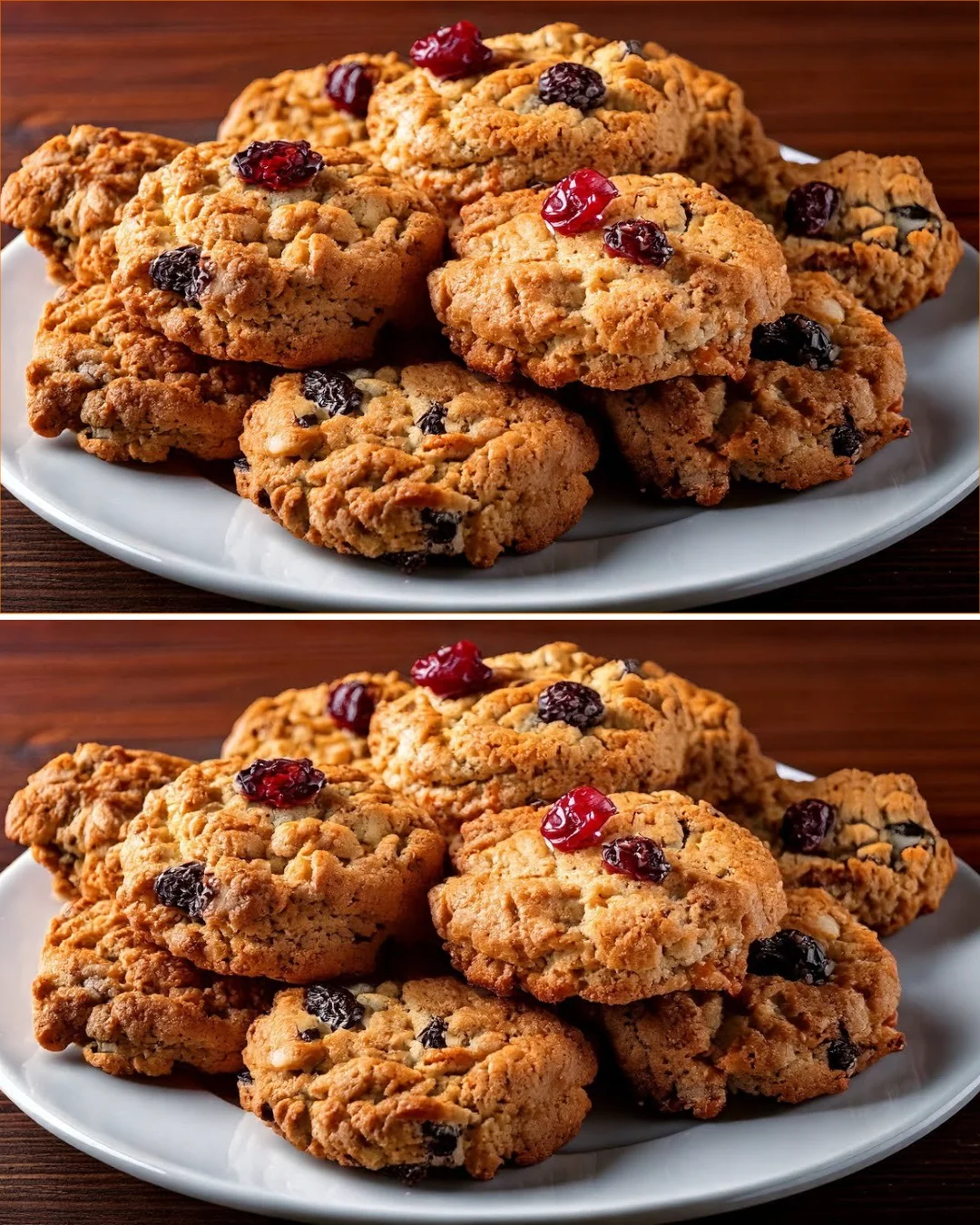 Delicious healthy oatmeal cookies made without sugar for a nutritious snack.