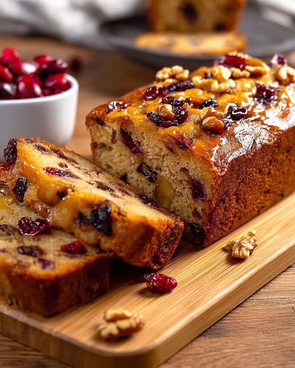 Loaf of healthy sweet oat bread made with wholesome ingredients