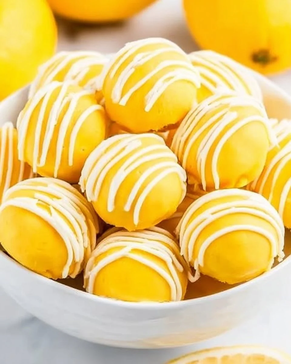 Delicious homemade lemon cheesecake bites on a white plate