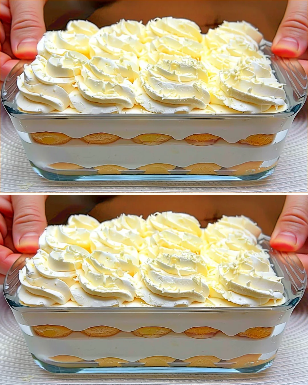 Delicious Italian pineapple lemon dessert served in a glass bowl