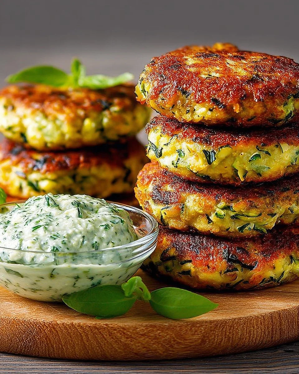 Plate of homemade lentil cutlets served with salad and dips