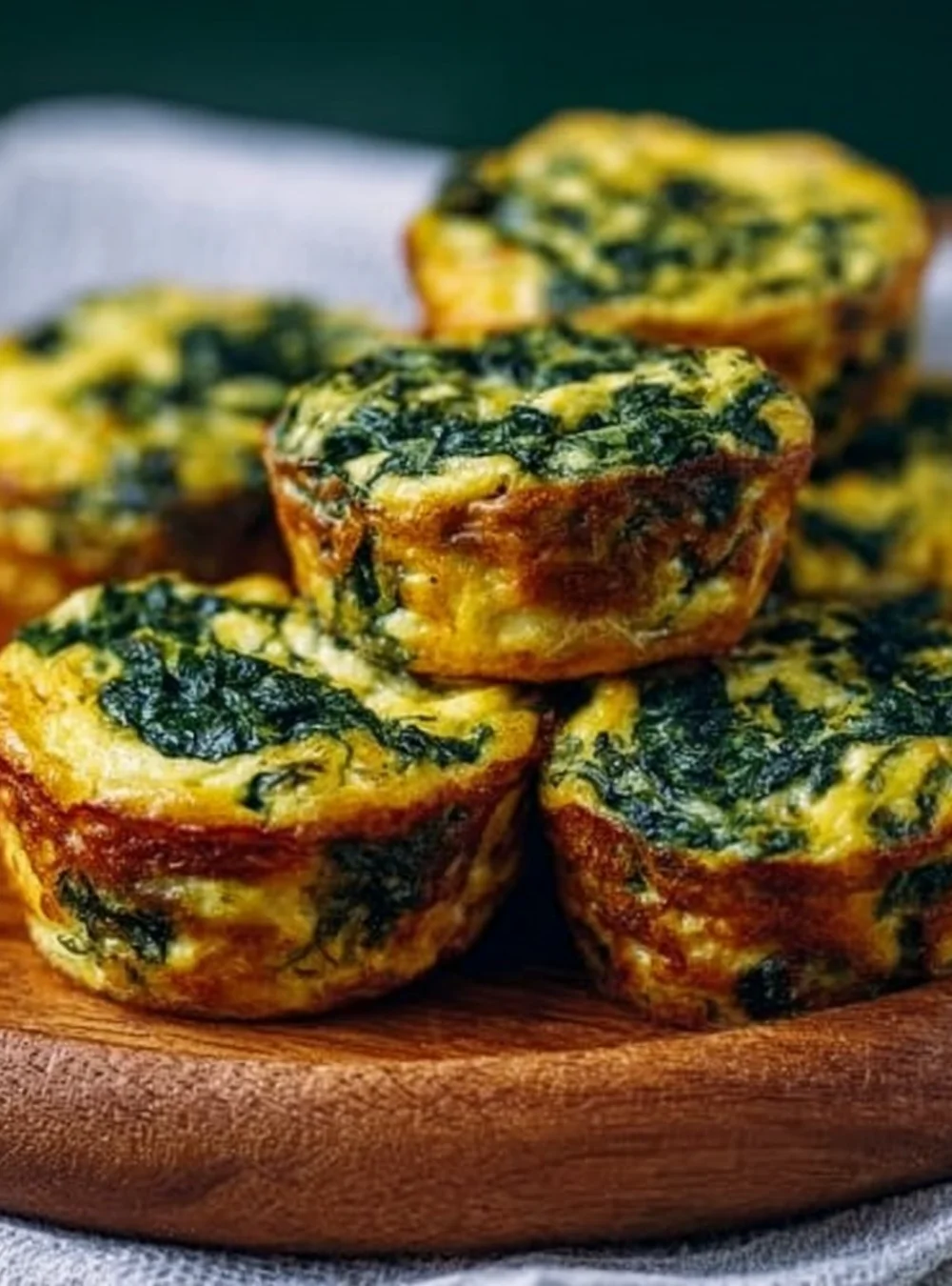 Melt-in-your-mouth spinach snack ready to enjoy, a healthy and tasty option.