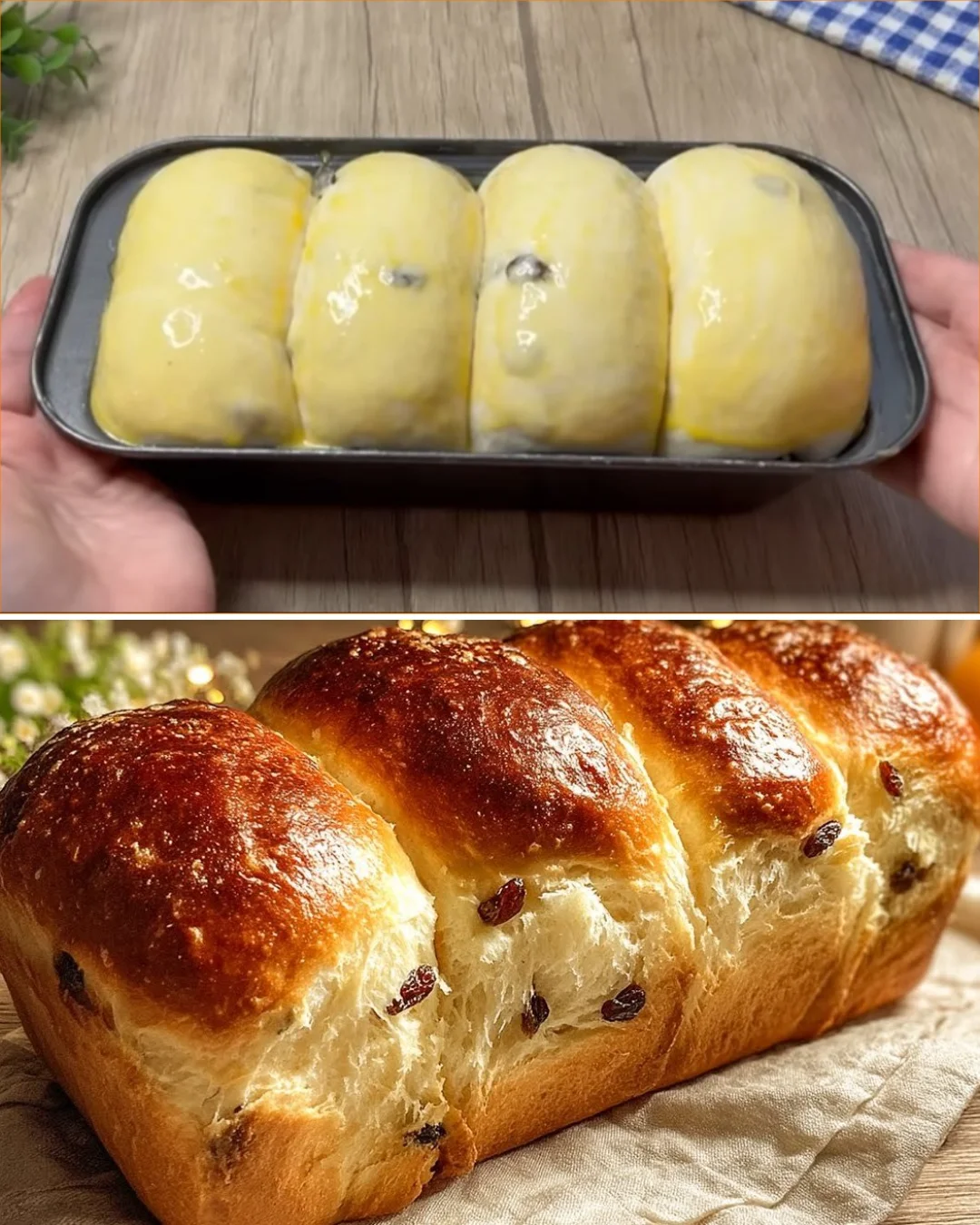 Homemade bread made by my grandmother with fresh ingredients