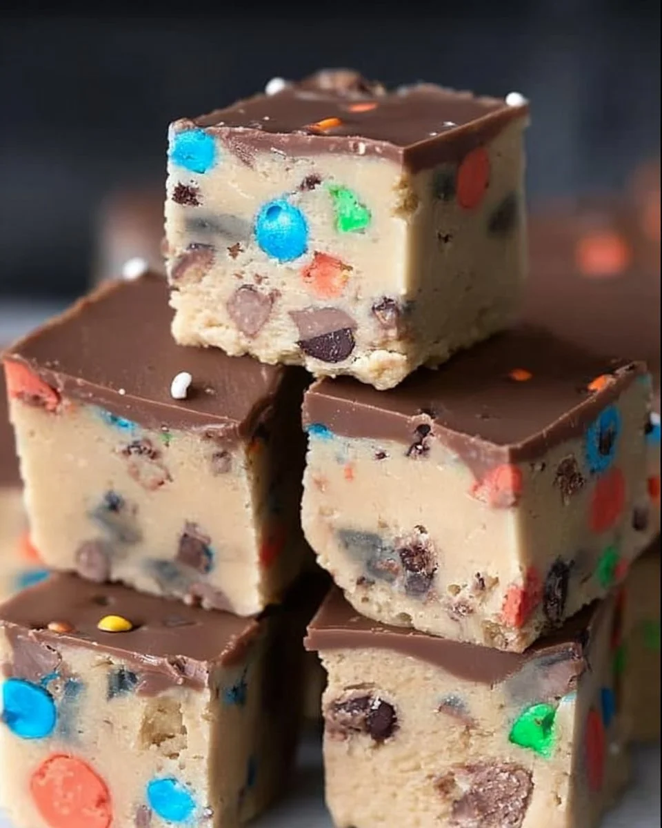 No-bake cookie dough bites ready to enjoy