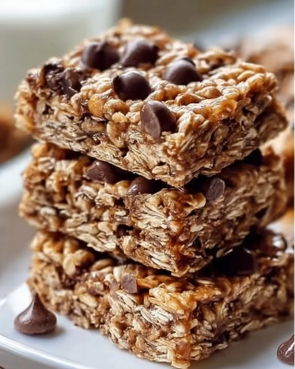 Delicious no bake granola bars made with oats and nuts