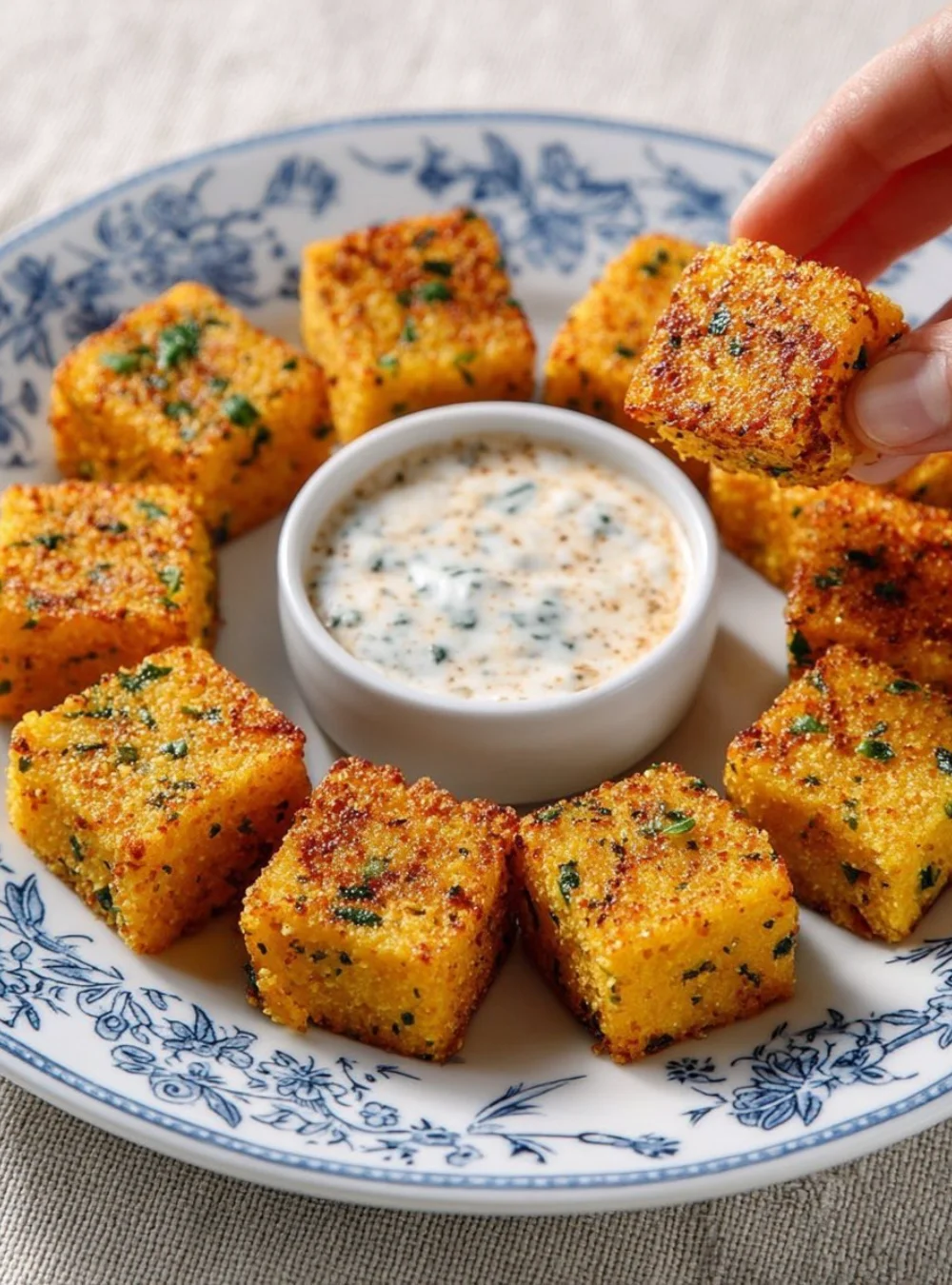 Creamy polenta served with chickpeas for a nutritious meal