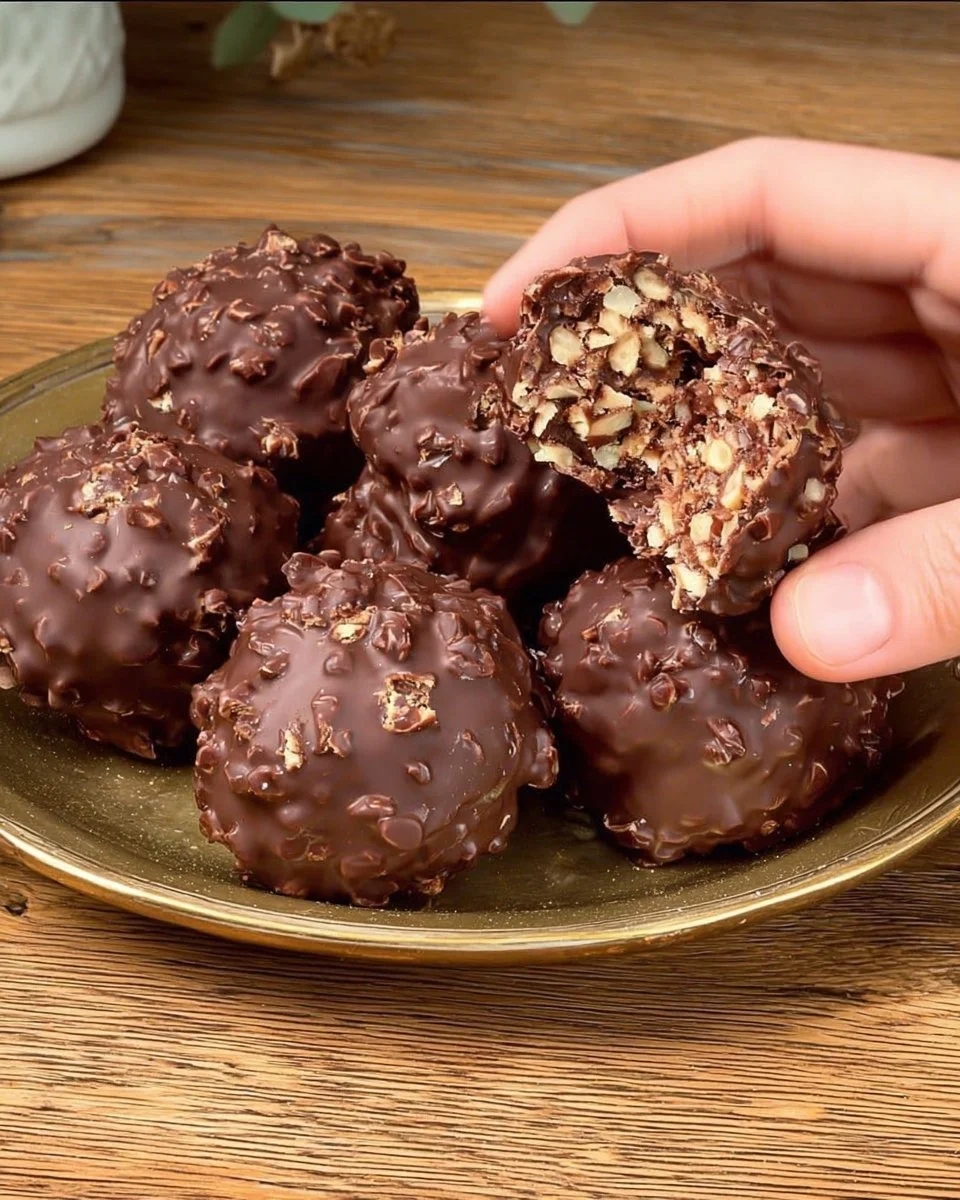 Delicious quick no-bake homemade dessert on a serving plate