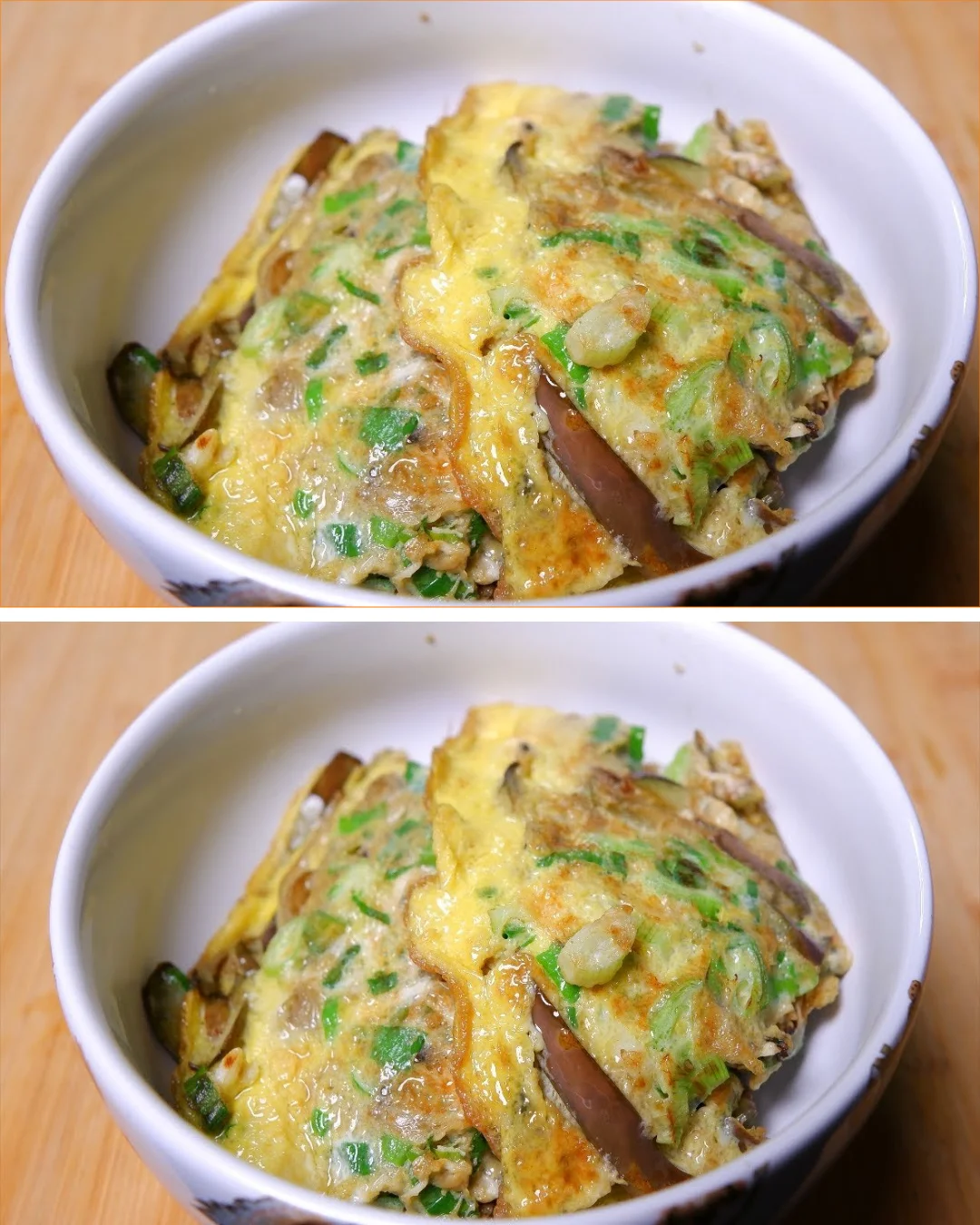 Savory dish featuring eggplant and eggs, ideal for breakfast or brunch